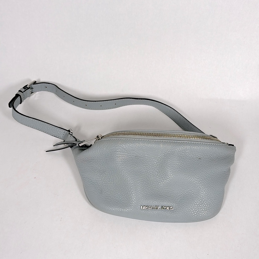 Michael Kors Belt Bag Baby Blue Leather